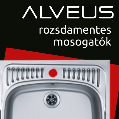 ALVEUS, rozsdamentes (inox) mosogatók