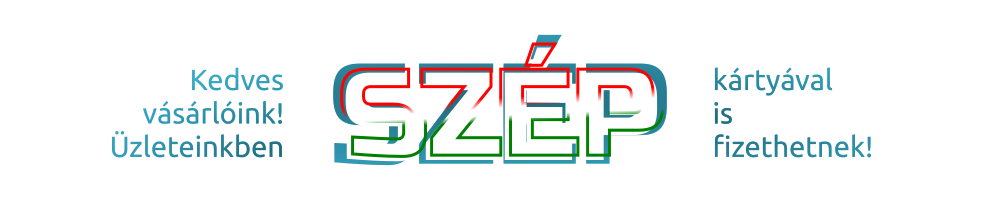 Kedves vásárlóink! Üzleteinkben SZÉP kártyával is fizethetnek!