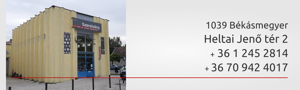 1039. Békásmegyer, Heltai Jenő tér 2  -  telefon: +36 1 245 28 14