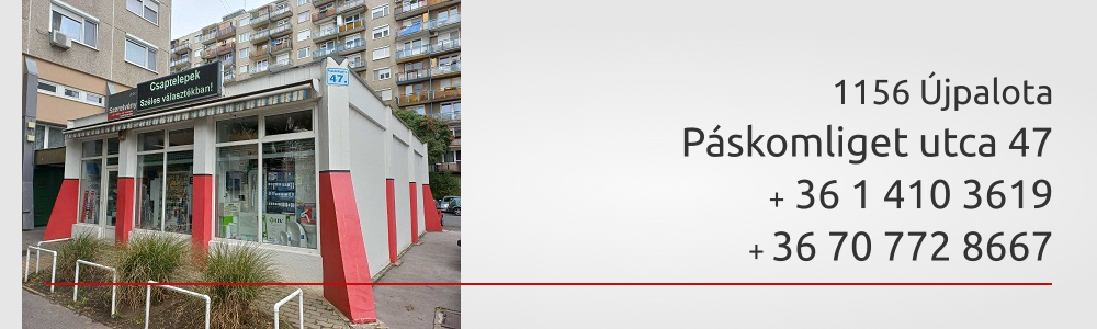 1156. Újpalota, Páskomliget utca 47  -  +36 1 410 36 19